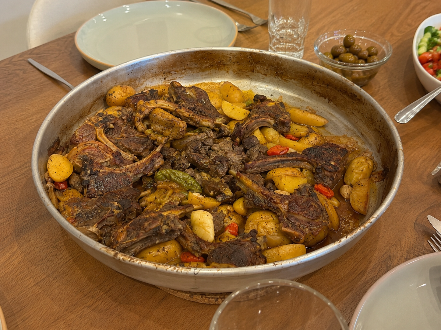 Lamb Chops with Vegetables